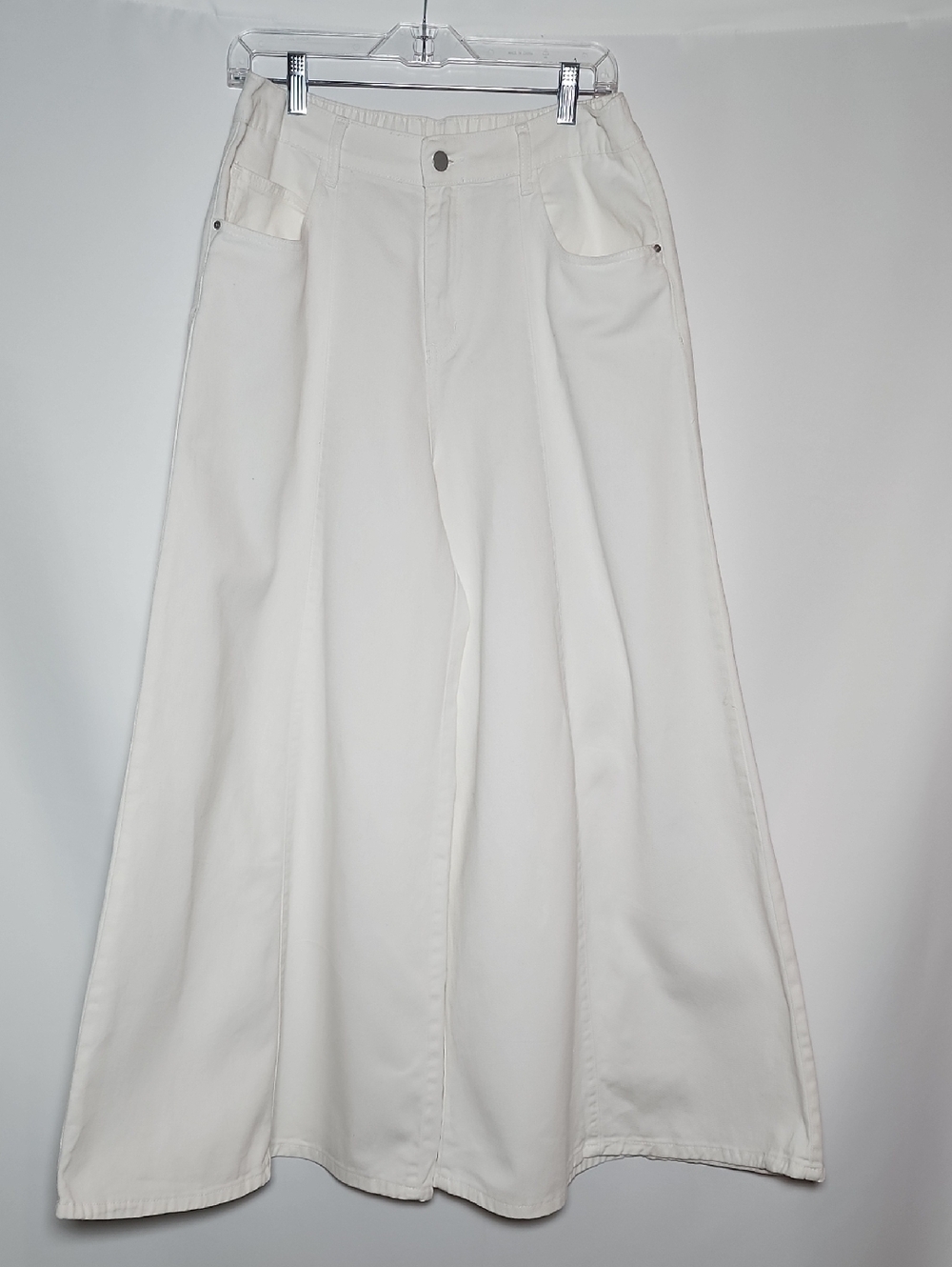 CIDER | Wide-Leg Flare Jeans in White